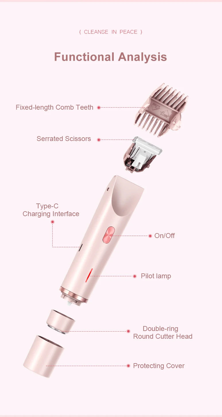 YouTrim™ 2-in-1 Electric Bikini & Facial Trimmer