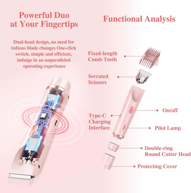 YouTrim™ 2-in-1 Electric Bikini & Facial Trimmer